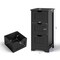 Bathroom Floor Freestanding Storage Organizer with 3 Drawers-Black